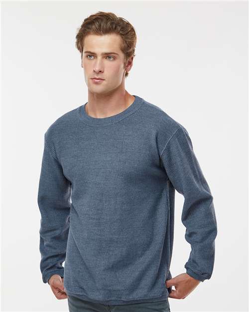 MV Sport Adult Unisex 8.7 oz 80/20 Cotton Polyester Corded Crewneck Pullover Sweatshirt